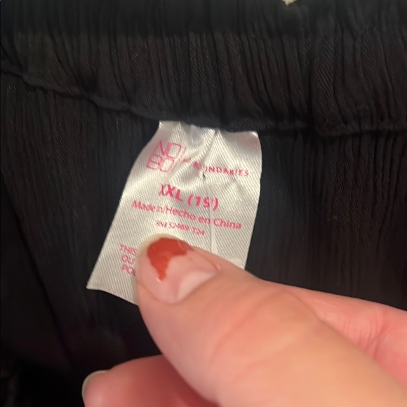 No Boundaries Black Ruffled Flutter off the shoulder Sleeve Blouse - Picture 2 of 11